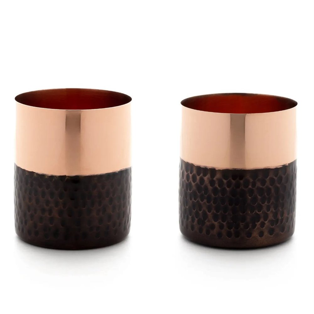 LA Tamra" Copper Tumblers: Handcrafted Elegance for Every Interior